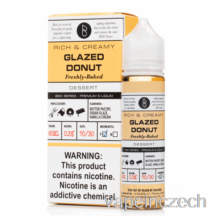 Glazovaná Kobliha - Série Bsx - 60ml 0mg Vape Pero